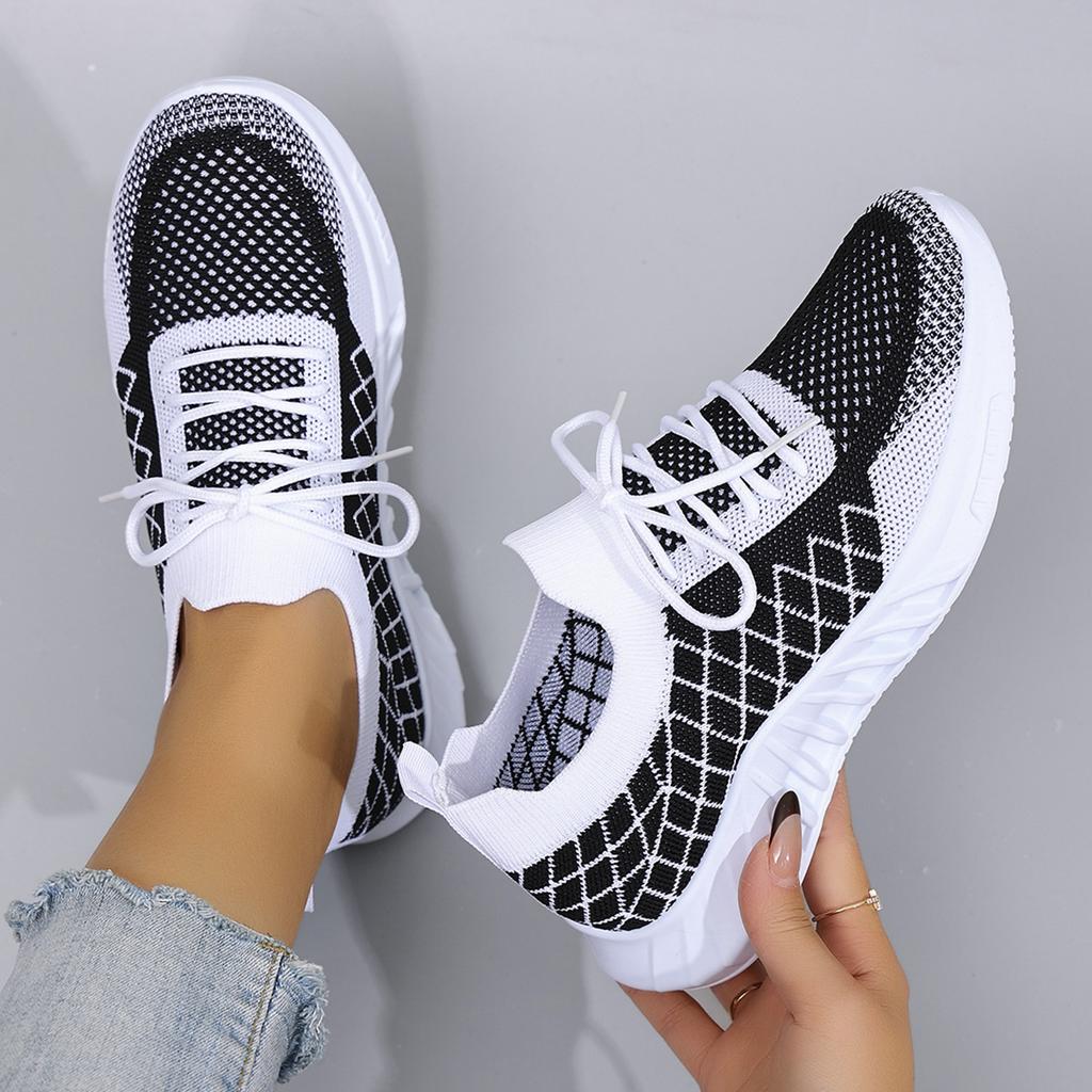 Весна и осень, новые женские повседневные спортивные туфли на шнуровке, удобные, дышащие, легкие, износостойкие для спорта и отдыха