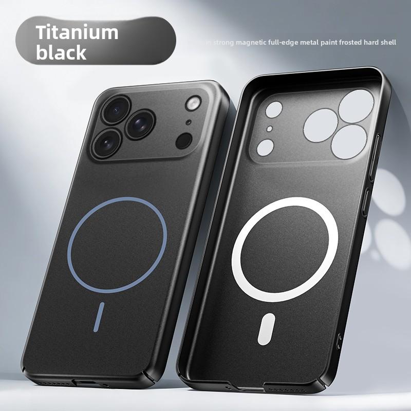 Матовый Прочный Магнитный Чехол из ПК для iPhone 17 Air 16 15 14 13 12 Pro Max Для Magsafe Однотонный Ультратонкий Задний Чехол