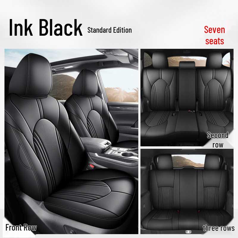 Toyota Highlander Car Seat Cushion Set: 5-Seater and 7-Seater All-Season Full Coverage Interior Accessories