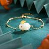 Jade Rabbit Bracelet Female Guochao Court Style Ancient Chinese Style Hand Jewelry