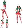 Vibrant Xmas Party Fancy Dress With Soft Touch Velvet Santa's Helper Costume