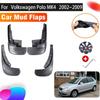 4pcs Anti-splash Mudguards For Volkswagen VW Polo MK4 4 9N 2002~2009 Auto Splash Guard Front Rear Fender Car Accessories Mudflap