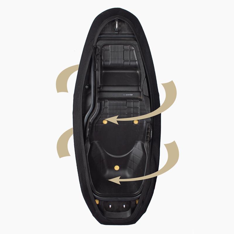 SEAMETAL Электрический дышащий летний чехол на сиденье мотоцикла, сетка 3D, подушка для велосипеда, скутера