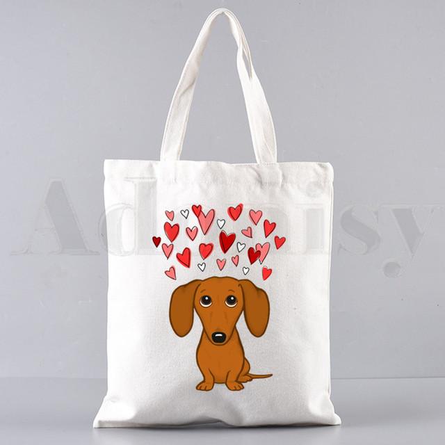 Анатомия, жизнь лучше с таксой, забавные сумки, сумки на плечо, повседневные сумки для покупок, сумки для девочек, женская элегантная холщовая сумка