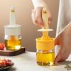 High-Temperature Resistant Glass Oil Bottle with Silicone Brush: Kitchen and Barbecue Tool