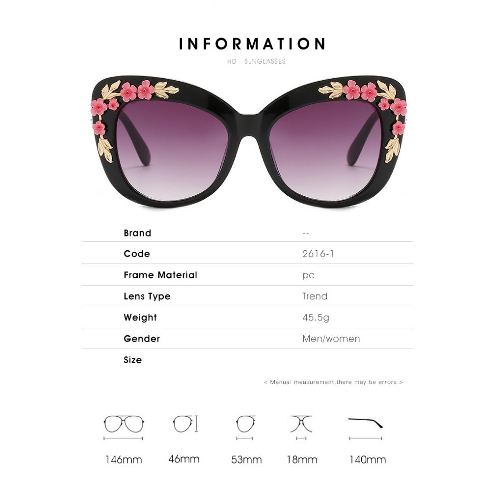 Современные винтажные солнцезащитные очки «кошачий глаз» в стиле барокко, женские роскошные дизайнерские солнцезащитные очки, модные розовые оттенки, женские цветочные украшения