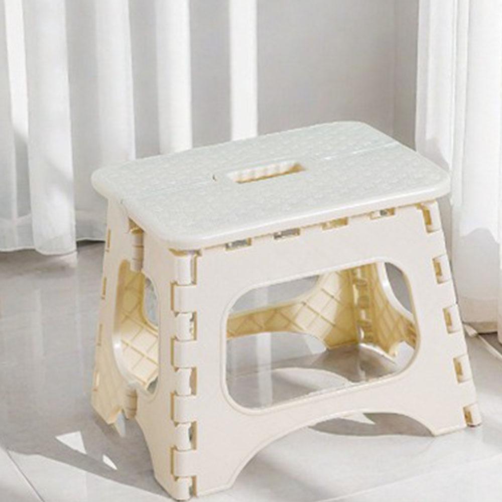 Plastic Folding Stool Thickened Foldable Small Bench Chair Lightweight Super Load-Bearing Shoe Changing Stool Outdoor Camping