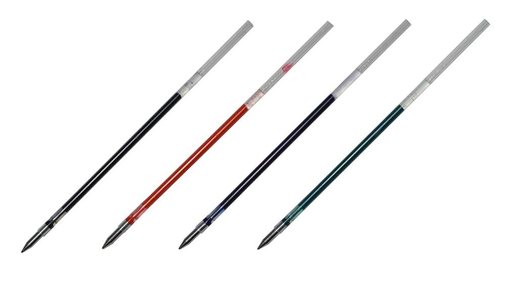 KOKUYO Sakura Crepas Многофункциональный стержень для ручки Ball Sign 3 2 1 1 зеленый 7 шт. в 4 цветах (для 4+1) 0,4 мм черный, красный, синий, R-GBH-04-49/19/36/29