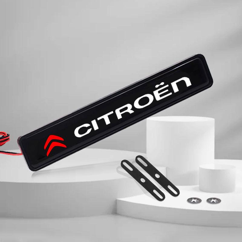Декоративная светодиодная подсветка на решетку переднего капота, эмблема-значок для Citroen C1 C2 C3 C4 C5 C6 C5X E-C4 C-Crosser C4 Cactus