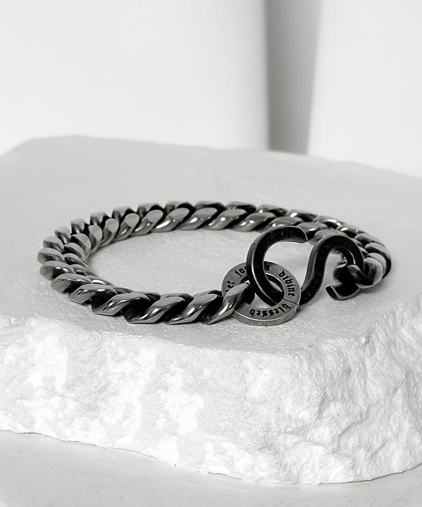 Браслет с цепочкой и логотипом 'Blessed Bullet Ss-Hook Classic Chain Logo' (Тип А)