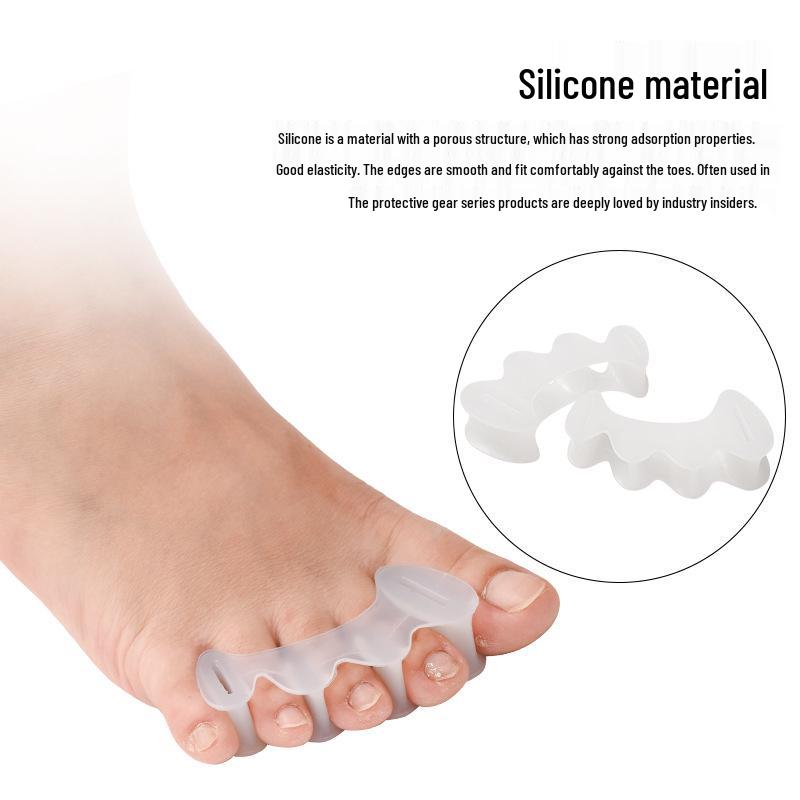 Silicone Three-Hole Toe Separator for Bunion & Overlapping Toes