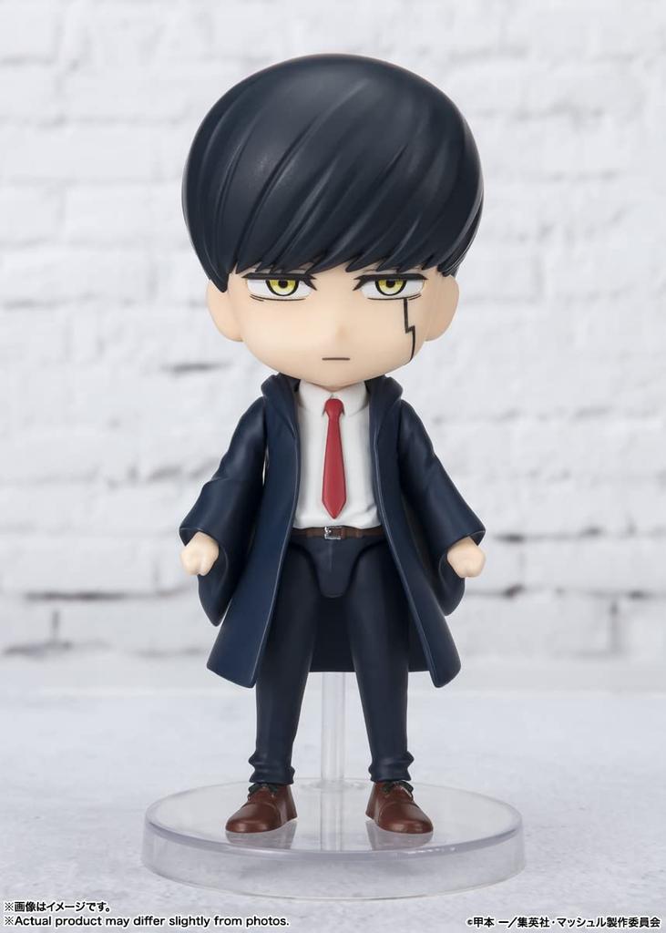 TAMASHII NATIONS Figuarts Mini Mashle Mash Approximately ABS PVC Painted Action Figure Burned, 90mm, &