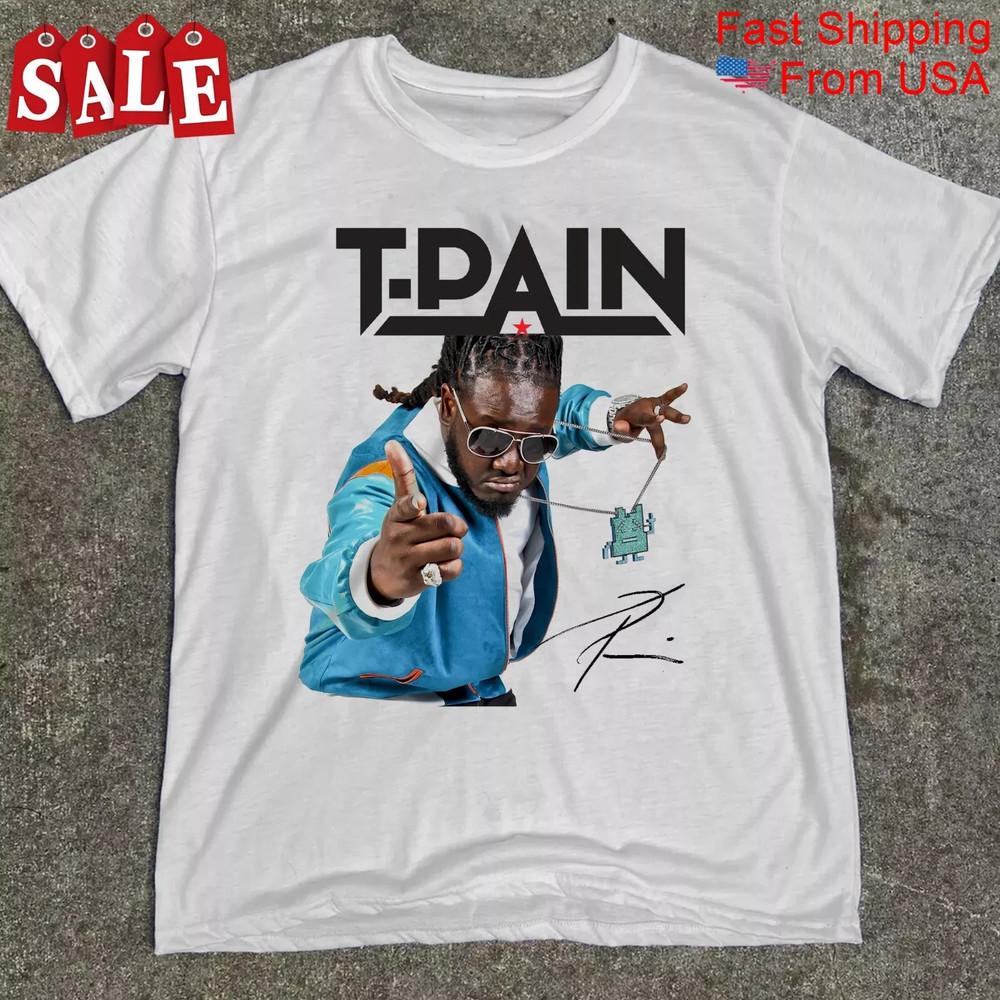Хип-хоп рэпер T-Pain Фирменная футболка Размер S-5XL TT474 Унисекс футболка