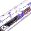 Sanrio Metal Wrapping Paper, Kuromi Silver, 4 Pieces