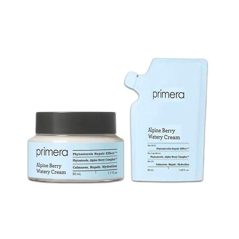 Primera Alpine Berry Watery Cream 1+1 Refill Set Korean Hydration Moisture Cream