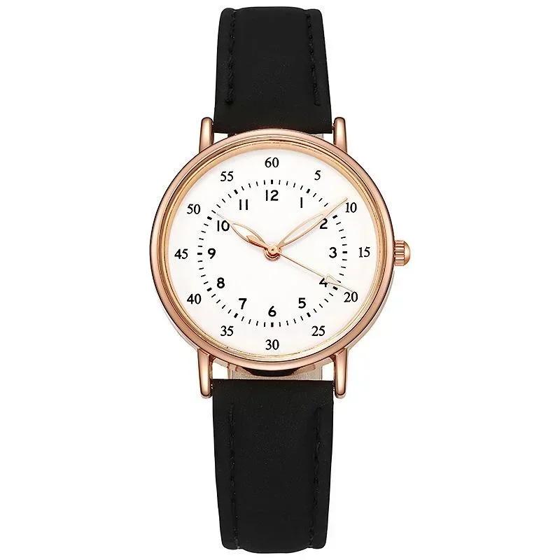 Women's Simple Vintage Watches for Women Dial Wristwatch Leather Strap High Quality Ladies Casual Bracelet Watches