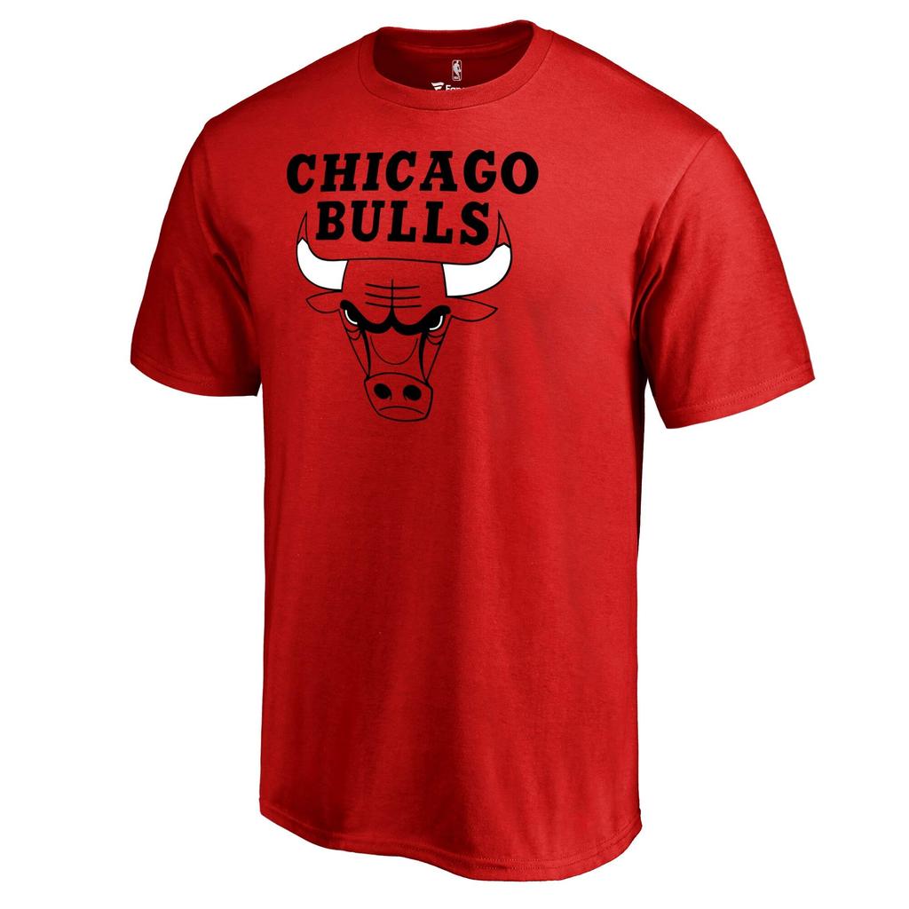 Fanatics NBA Chicago Bulls Primary Logo T-Shirt (US Small, Red)