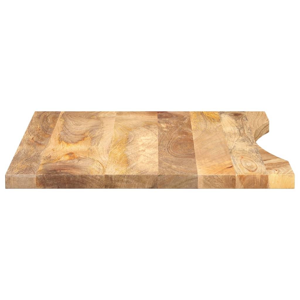 Solid Mango Wood Desk Top with Cutout 80 x 50 x 2.5 cm