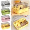 Large Space Hamster Cage Double Layer Pet House Portable Small Animal Carrying Cage