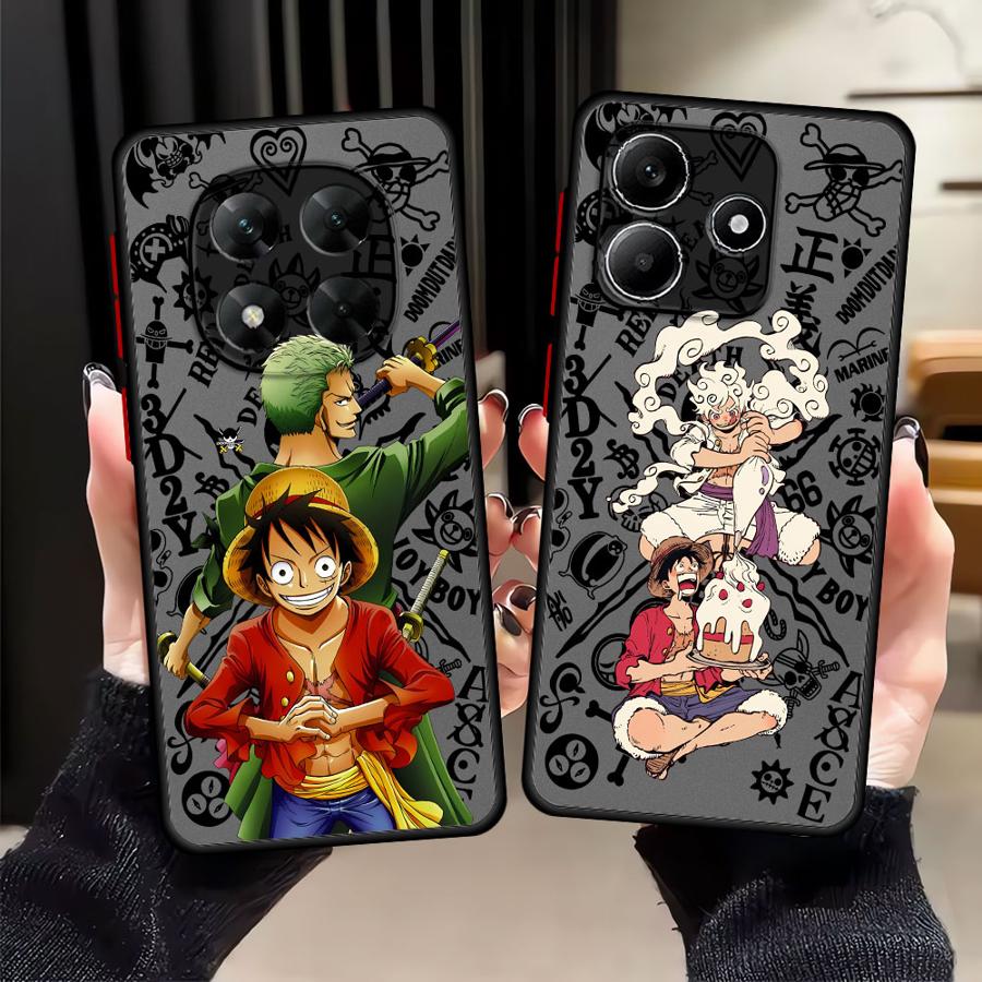Аниме One Piece Луффи Зоро Чехол Задняя крышка телефона для Xiaomi Redmi Note 14 14C A4 11 12 13C 13 Pro Plus 9S 10