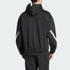Adidas Sportswear Z.N.E. FW24 Logo Design Fashion Minimalist Hooded Long Sleeve Jacket Men Jacket Black JD5984