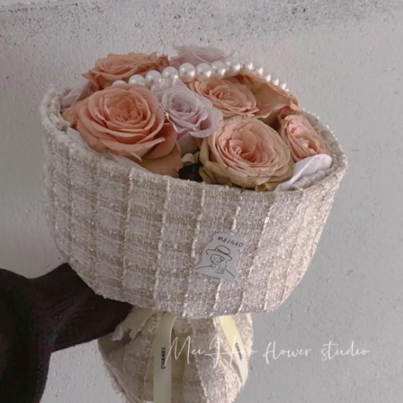 1,5 м*0,5 м Цветочная упаковочная бумага Ткань Флористический букет Упаковочный материал Свадебный цветок Подарочный Ремесло Декоративная бумага Цветочный магазин