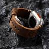 Teri Teri Bilaguzuk Apple Watch 9 7 8 6 5 SE Ultra 2 uchun Crazy Horse Soat Tasmasi
