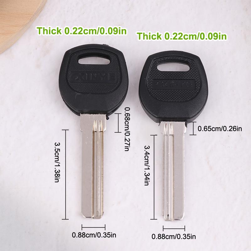 10Pcs Key Embryo AB Lock Security Door Key Blank Electric Door Lock Blank Fingerprint Lock Password Lock Blank Car Key Blanks