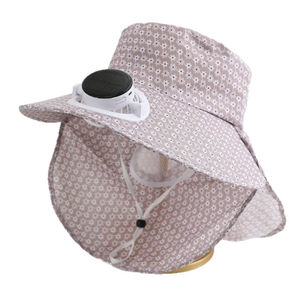 USB Charging Sun Cap Anti-UV Cooling Fan Hat Sunscreen Cap Fisherman Hat Summer Season