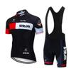 Летний велосипедный костюм с коротким рукавом STRAVA Мужской и женский Горный велосипед Спортивное снаряжение Быстросохнущий и дышащий