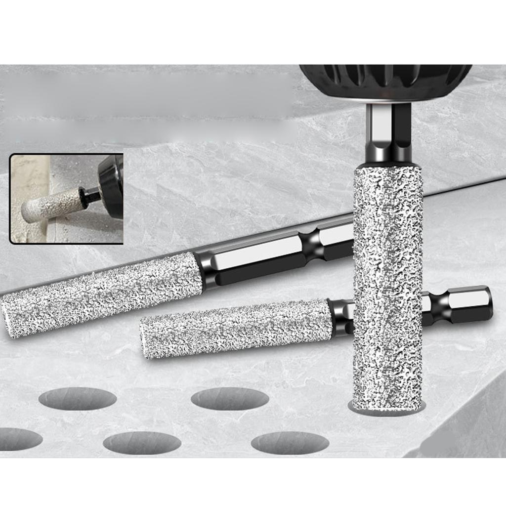 Алмазные сверла для сухого сверления 6 мм/8 мм/10 мм/12 мм Алмазная кольцевая пила с шестигранным хвостовиком для сверления и шлифования с быстрой заменой