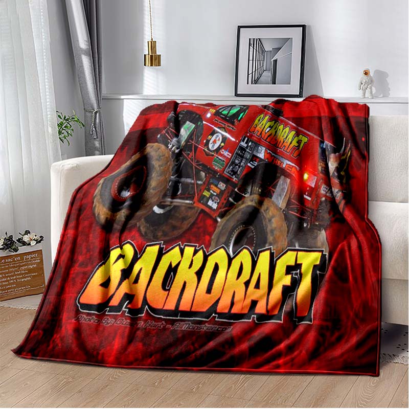 Monster Jam Grave Digger Truck Hot Wheels Диван Одеяло Легкое теплое изоляционное одеяло Кровать Офисный автомобиль наколенники Плед Одеяло