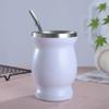 240ml/8oz Yerba Mate Set Includes Double Walled 18/8 Stainless Steel Mate Tea Cup Coffe Water Mug Bombillas Straws Filter