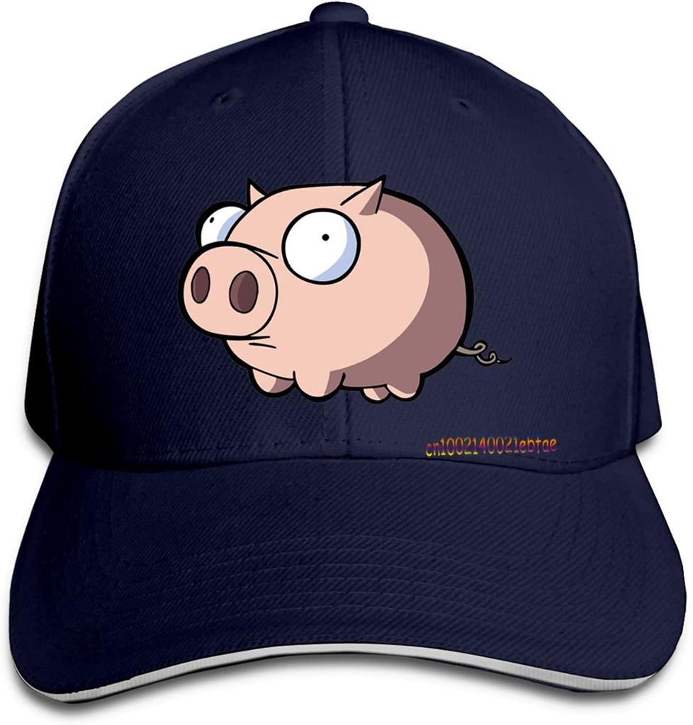 Бейсбольная кепка с милой свиньей, кепка-сэндвич, солнцезащитные шляпы, винтажные регулируемые моющиеся кепки унисекс для дальнобойщиков