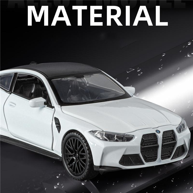 1/32 BMW M4 G82 Купе Сплав Модель Спортивного Автомобиля Литой Металлический Транспорт Автомодель Симуляция Звук и Свет Коллекция Детская Игрушка Подарок
