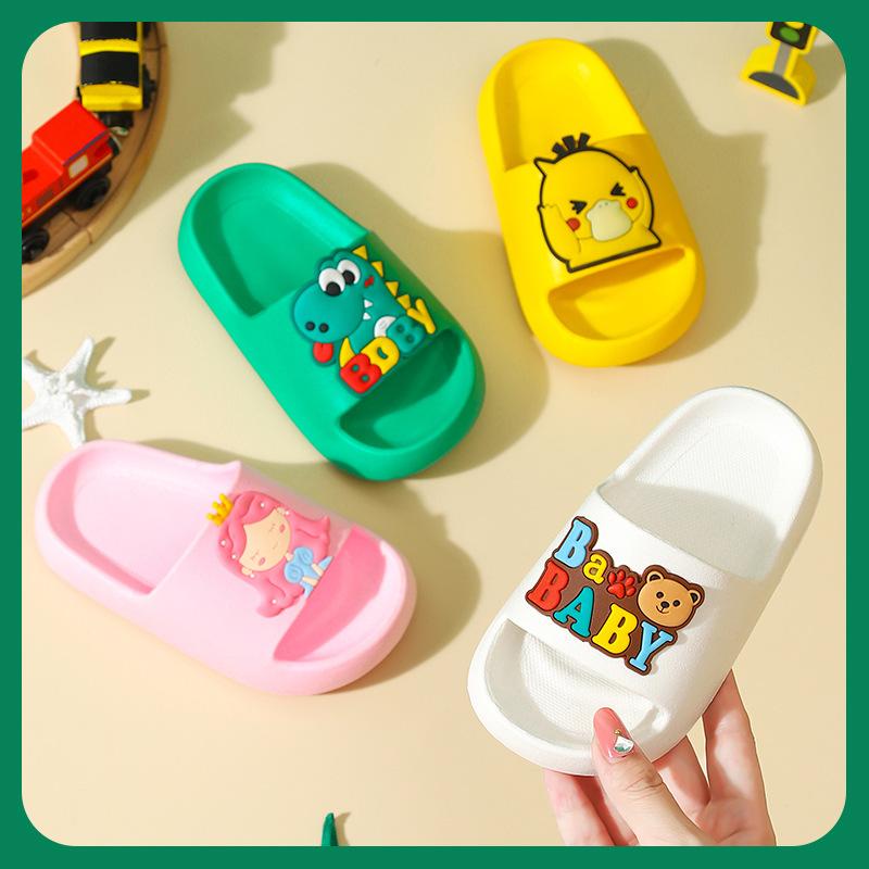 Children's Slippers Summer Non-slip Boys Cartoon Girls Cute Summer Soft Bottom Beach Flip Flops Children's Shoes