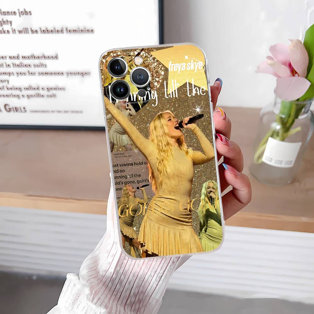 Singer F-Freya Skye TPU Silicone Case For IPhone 11 12 13 14 15 16 17 Pro Max Shockproof Clear Back Cover
