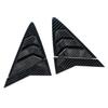 For Hyundai Verna Car Rear Side Window Cover Sticker ABS Louvers Triangular Stickers Carbon Fiber Modification Accessories