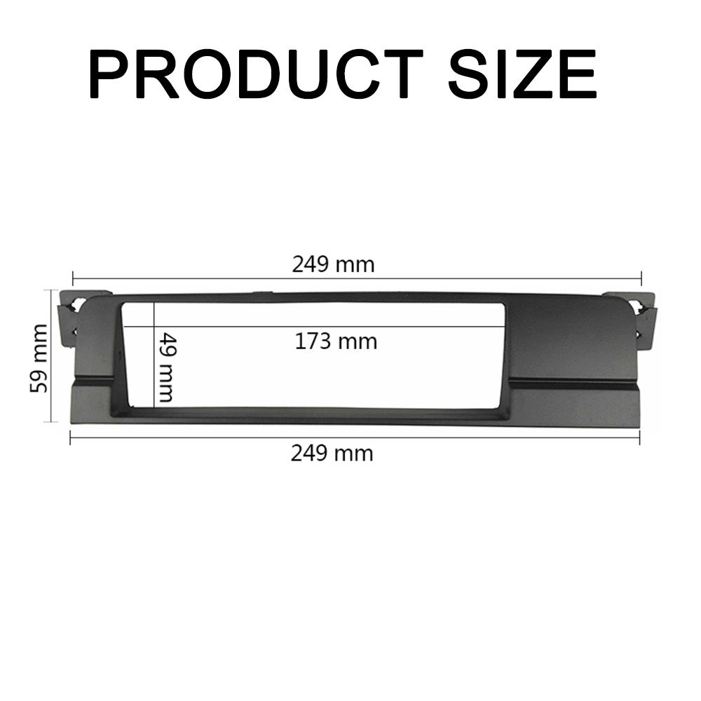 1 or 2 Double 2 Din Fascia For BMW 3 Series E46 1998-2005 Radio Dash Mounting Trim Kit +ISO Wiring Antenna Adaptor Aftermarket