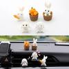 Catland Car Decoration, Cute, Rabbit, Car Accessory, Interior Decoration, Rabbit, Rear View Mirror, Carrot,