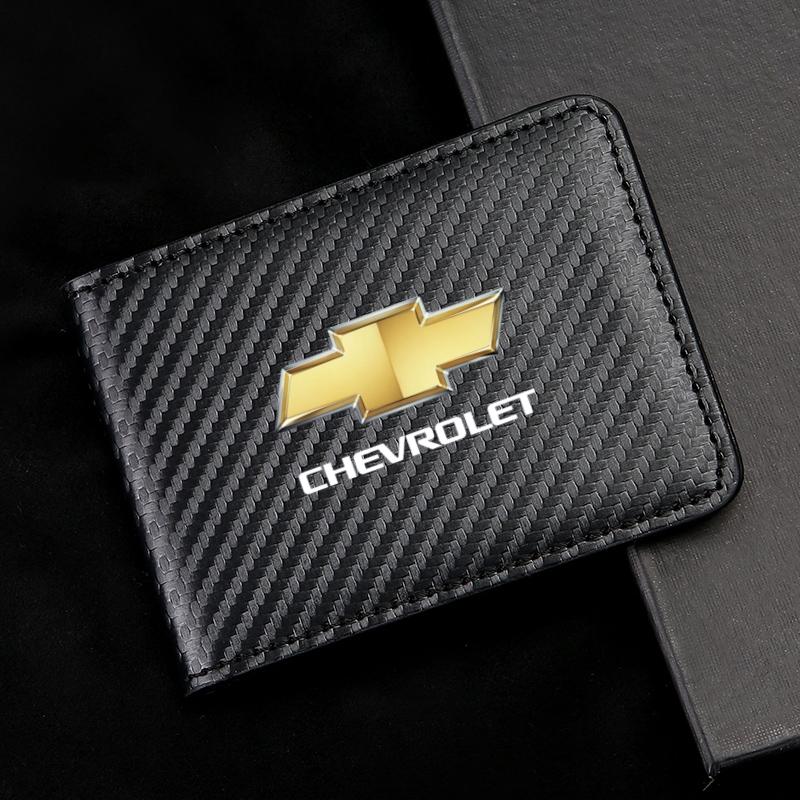 Car Sticker Carbon Fiber Car Driving License Package Cover For Chevrolet SS Z71 RT Captiva Colorado Cruze Spark u42 Malibu Trax