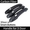 Carbon Fiber Door Handle Cover Fit for Renault Express Van   Car External Protective Film Accessories Decorate Stickers