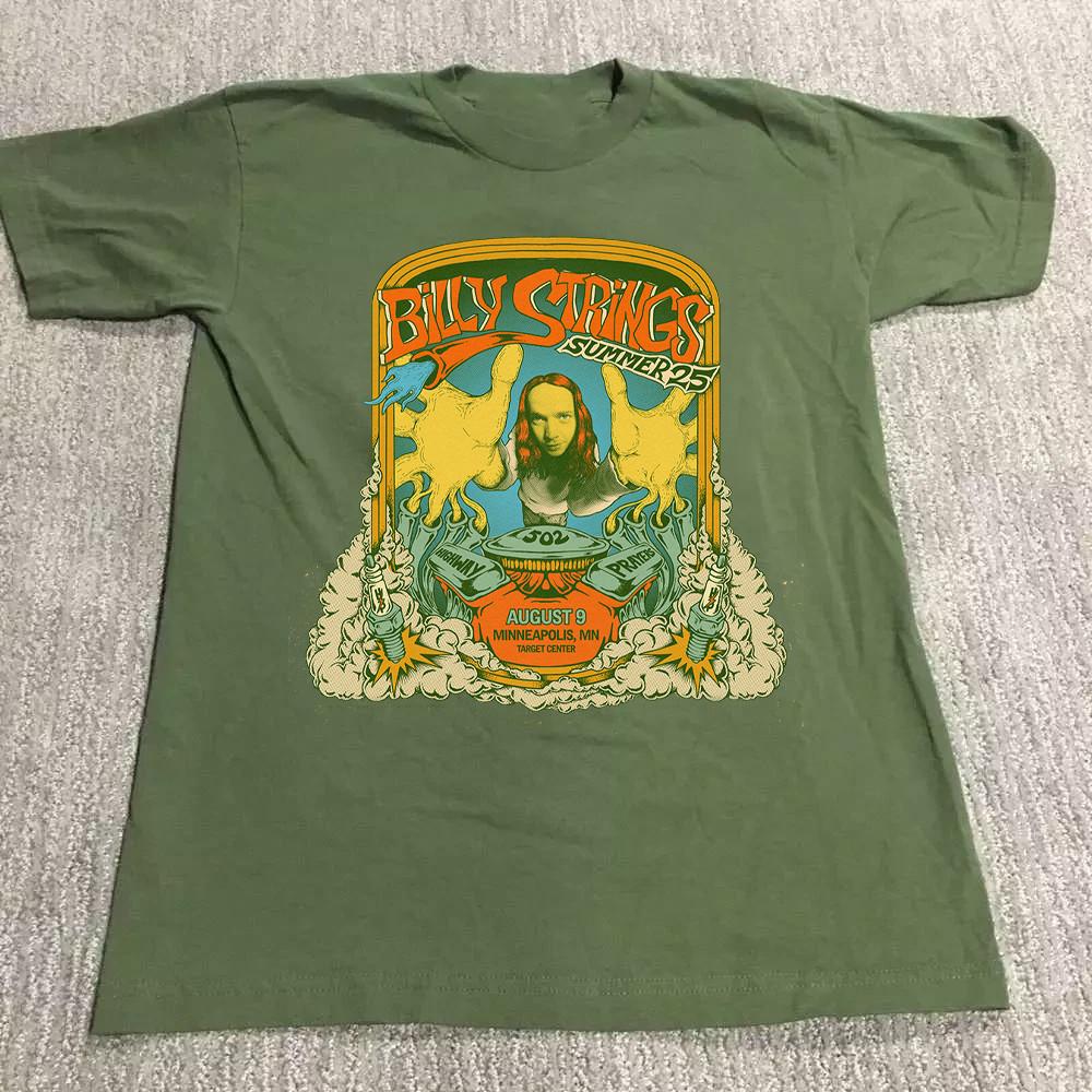NEW Billy Strings 2025 Tour Concert T Shirt Green S-5XL Gift Fan HH341 Unisex T-Shirt