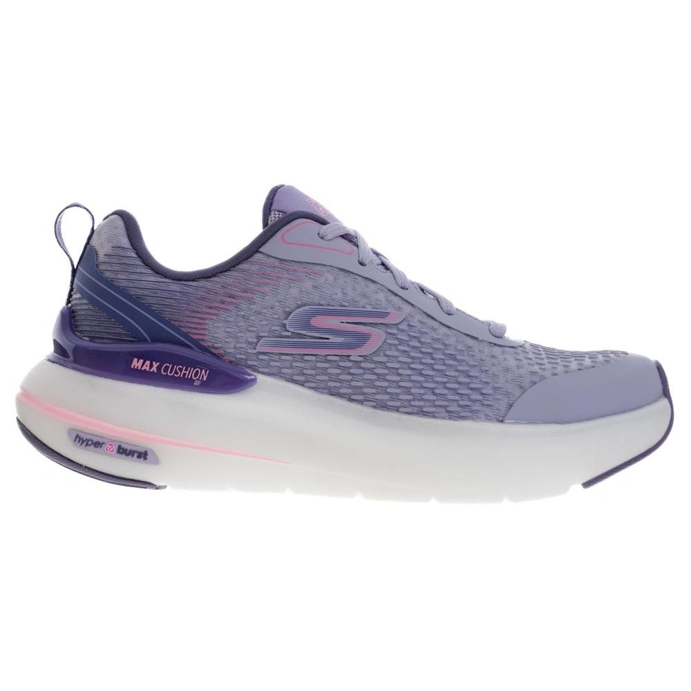 Skechers Go Run Max Удобные Универсальные Амортизирующие Прочные Дышащие Низкие Кроссовки для Бега Женские Фиолетовые 129293-LAV