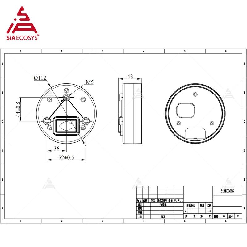 SiAECOSYS 3,6-дюймовый TFT SCJ3622-A Круглый регулируемый дисплей-спидометр для электромотоцикла Протоколы CAN BUS и One-Lin