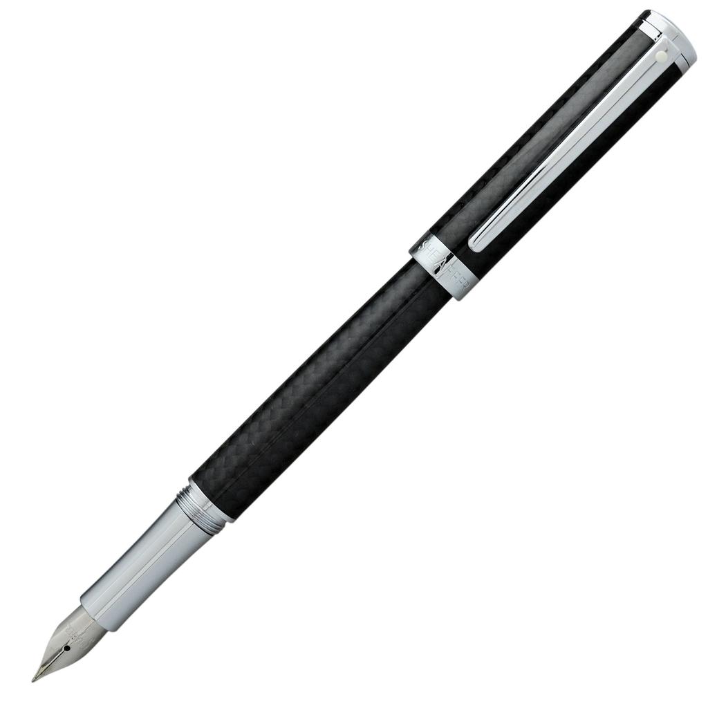 Ручка-перье Sheaffer F тонкая, из углеродного волокна, официально импортированная ITS9234PN-F, ручка двойного назначения, перо, черная,