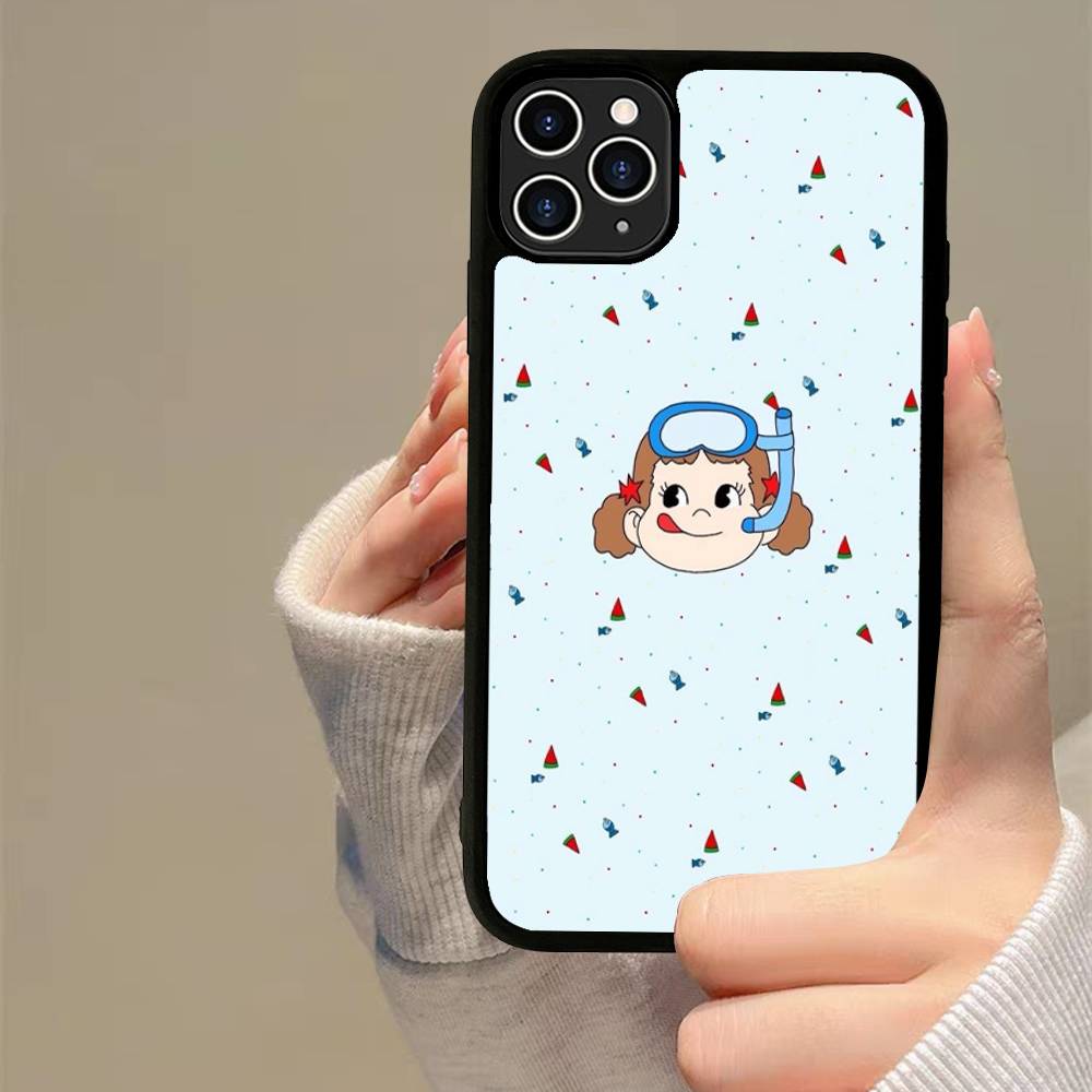 Чехол для телефона Fujiya Milky Peko-Chan Силикон PC+TPU Для Для IPhone 11 12 13 14 15 16 Plus Pro Max Чехол