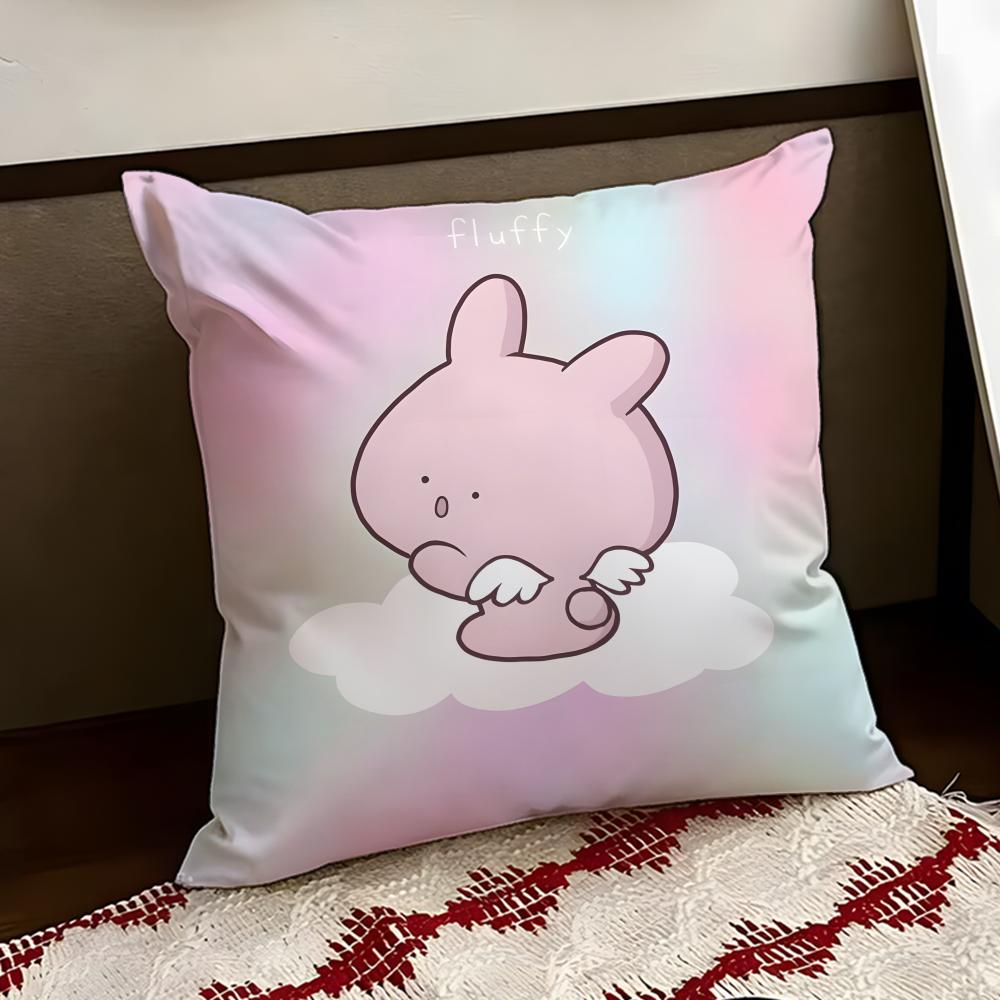 Asamimichaan Asleep Cushion Cover Reversible Soft Durable Pillow Cover Home Car MultiScene Use for Daily Comfort