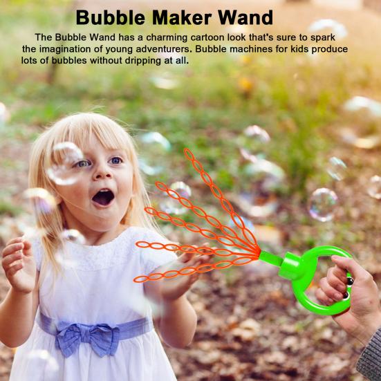 32-Hole Smile Face Bubble Wand Fun Outdoor Toy with Concentrate Packs Bubble Blowing Toy Romantic Bubbles Gift for Bubble Lovers