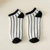 5 пар женских носков до щиколотки черного и белого цвета, удобные милые короткие носки, женские чулки и чулочно-носочные изделия